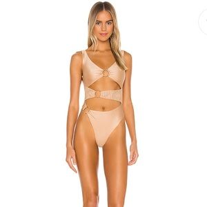 Revolve Blondie One Piece in Nude